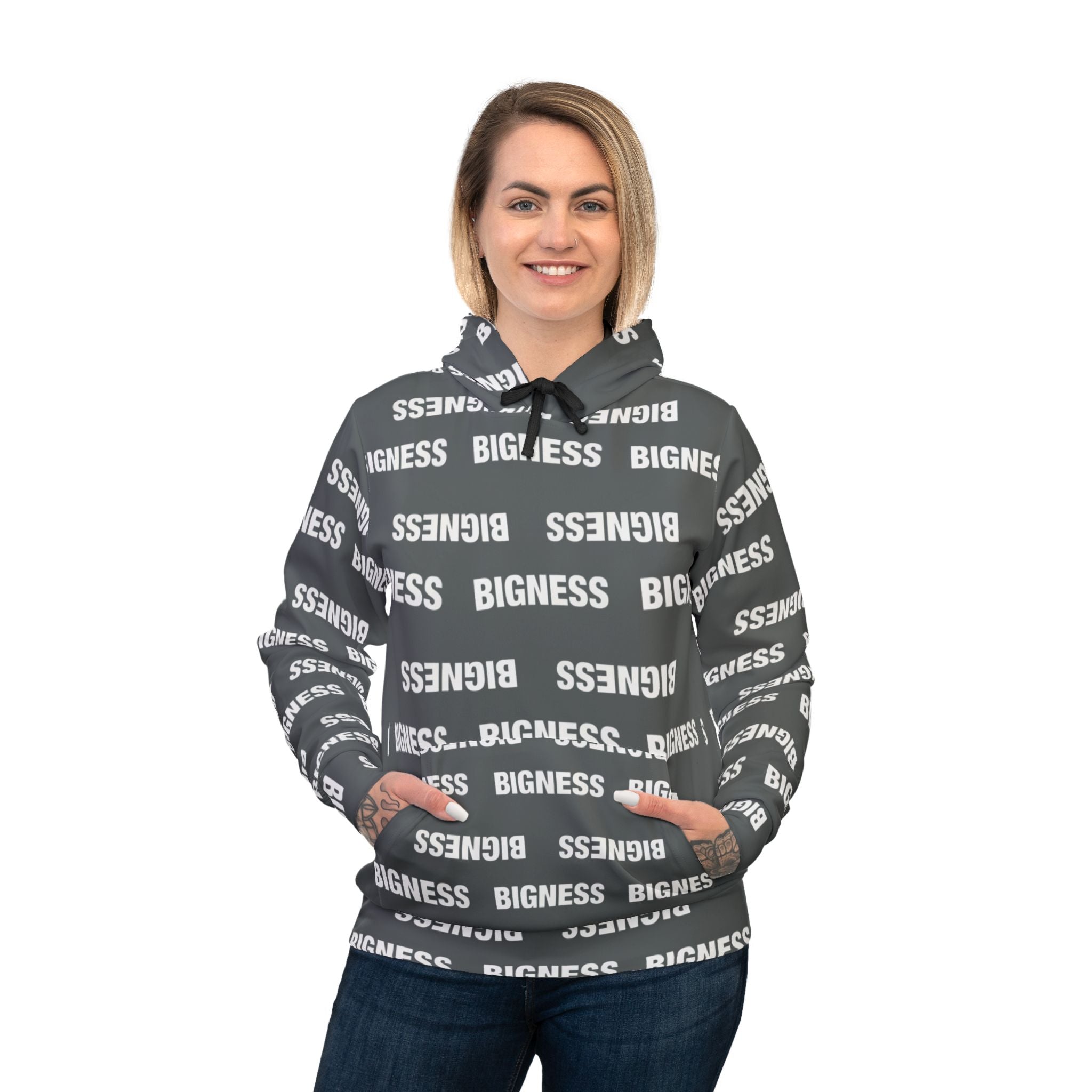 Black Bigness Brand Hoodie