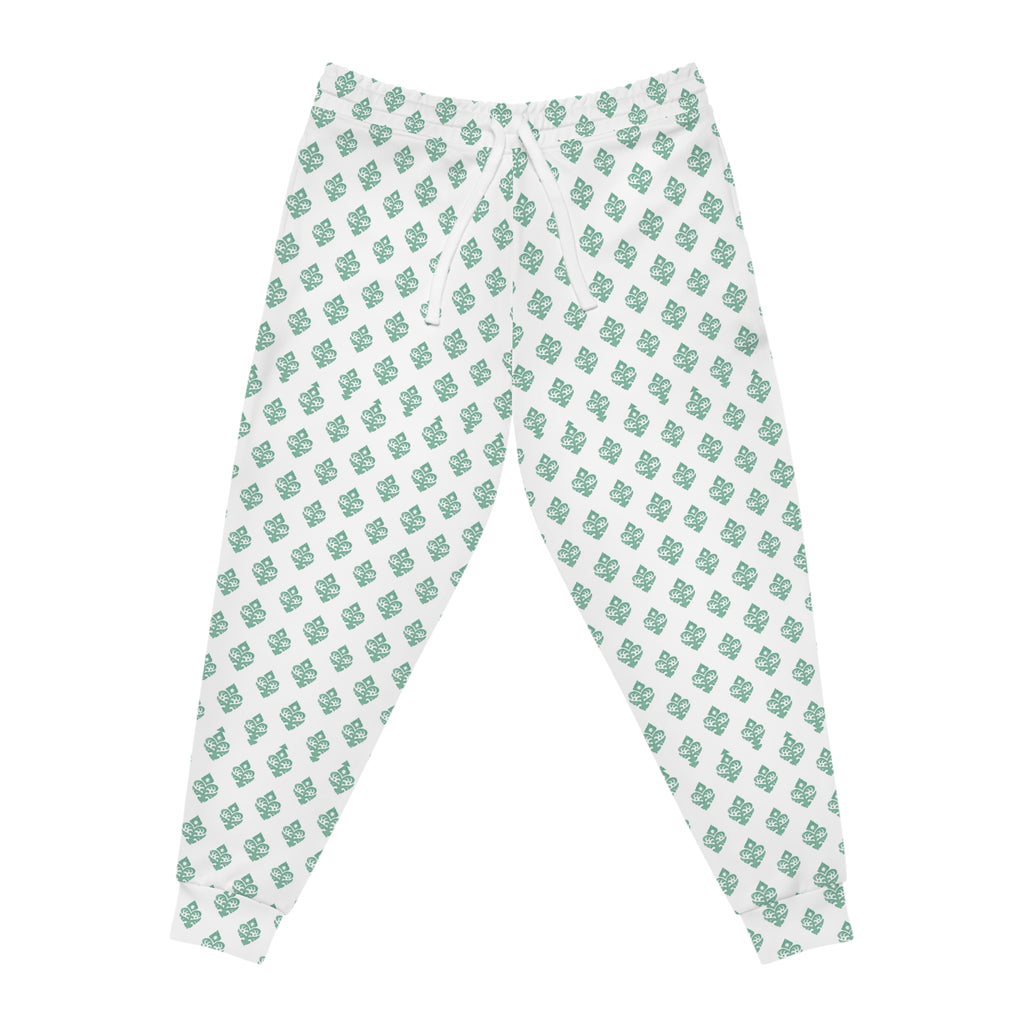 Teal Motif Muscle Pants