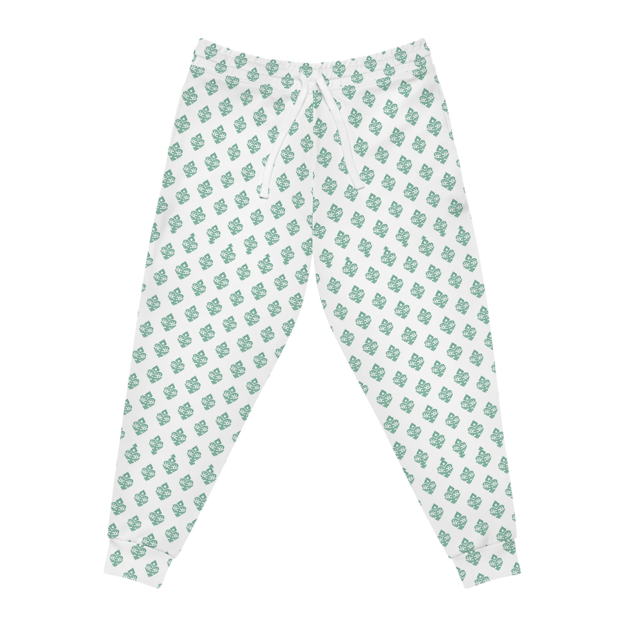 Teal Motif Muscle Pants