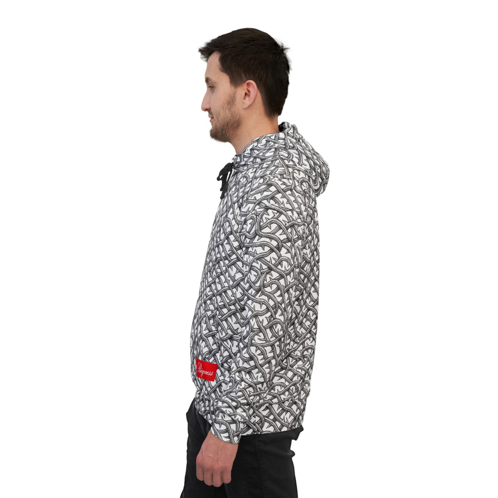 White Barbed Bigness Hoodie