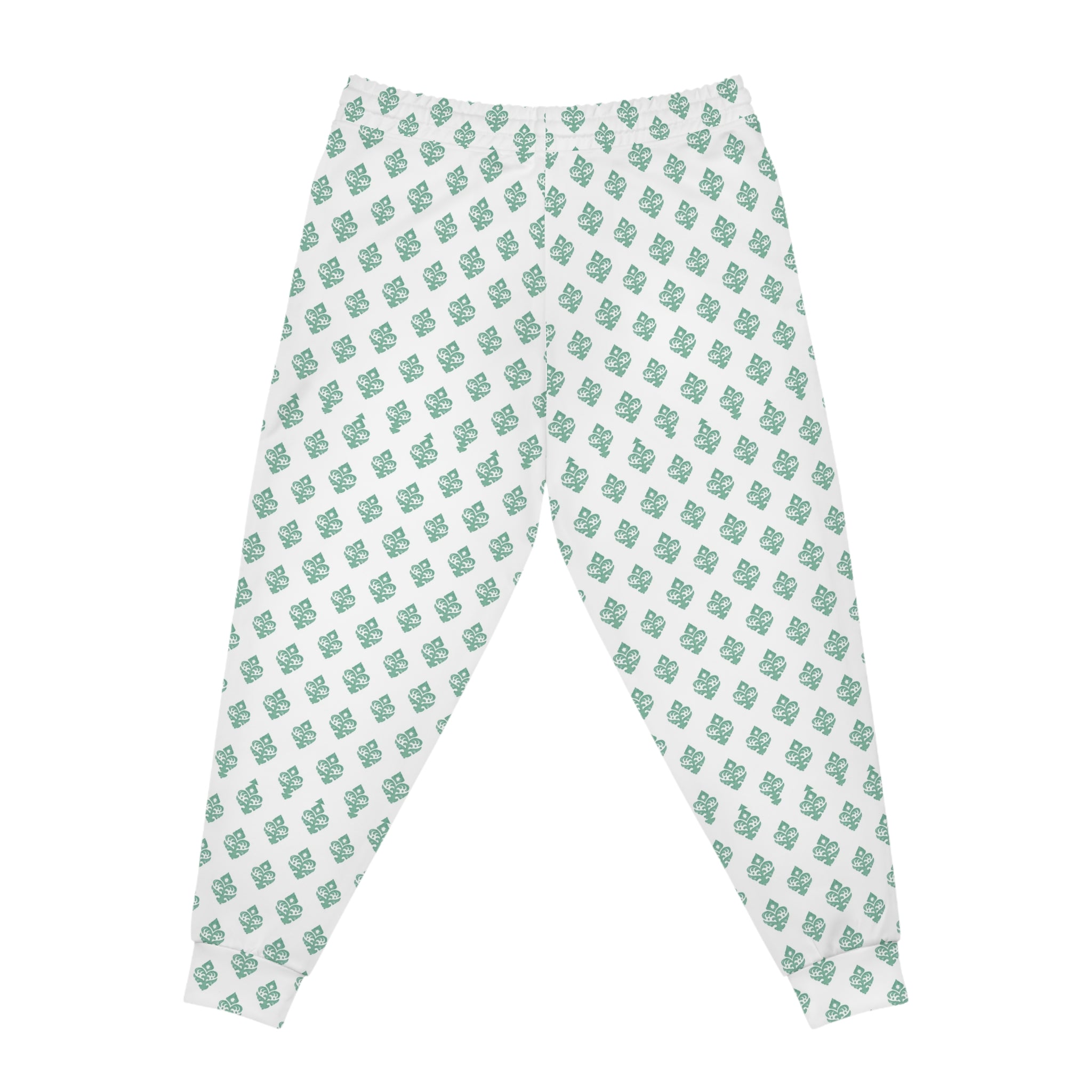 Teal Motif Muscle Pants