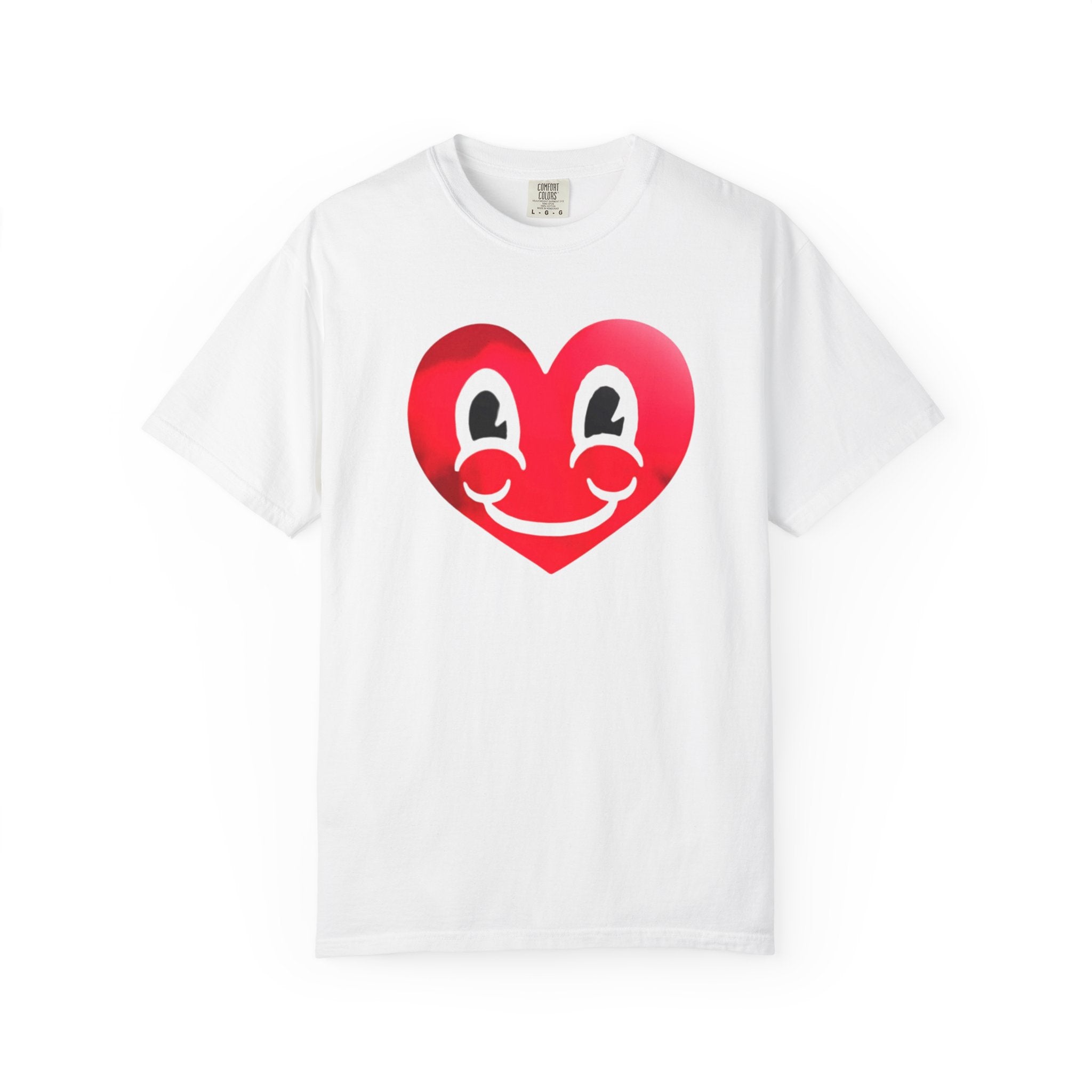 White Happy Heart T-shirt
