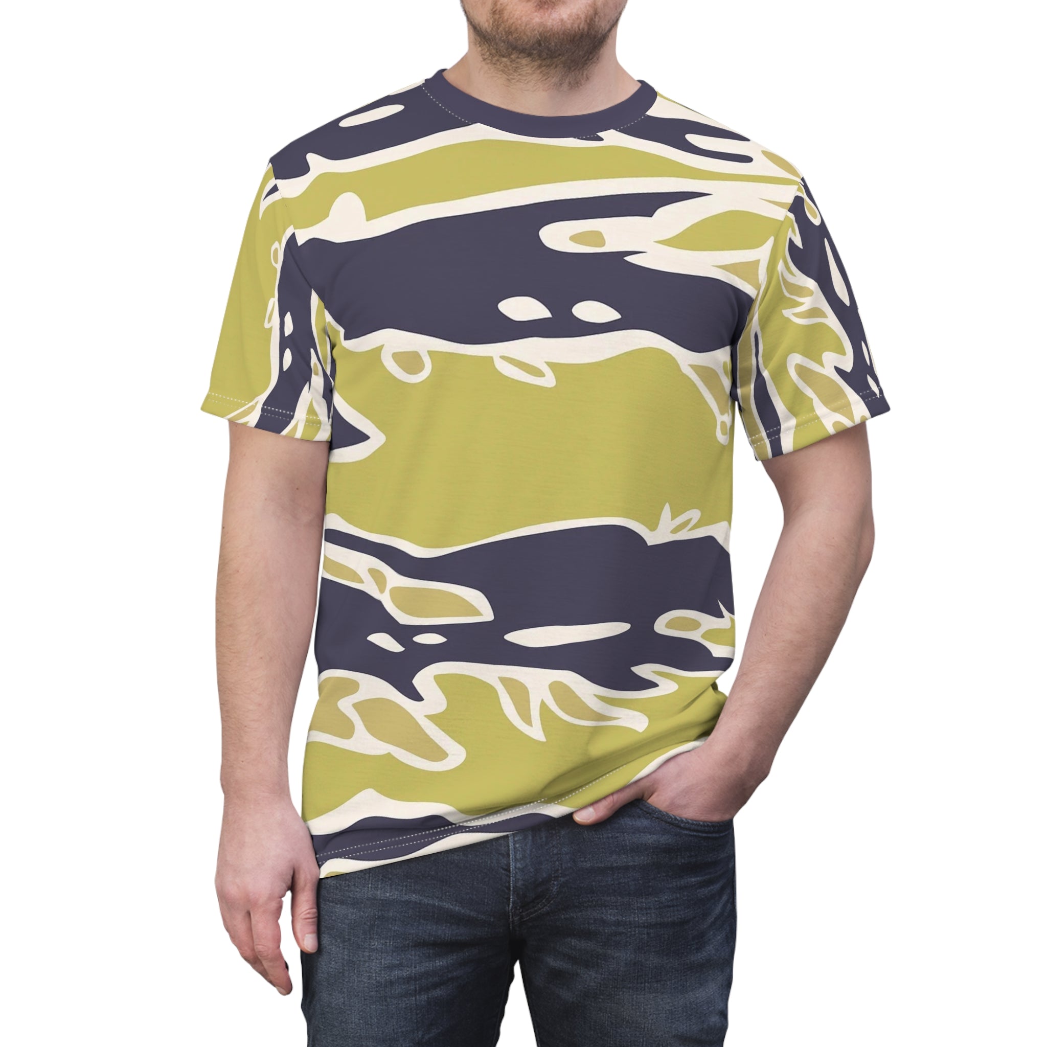 Contrast camo t-shirt
