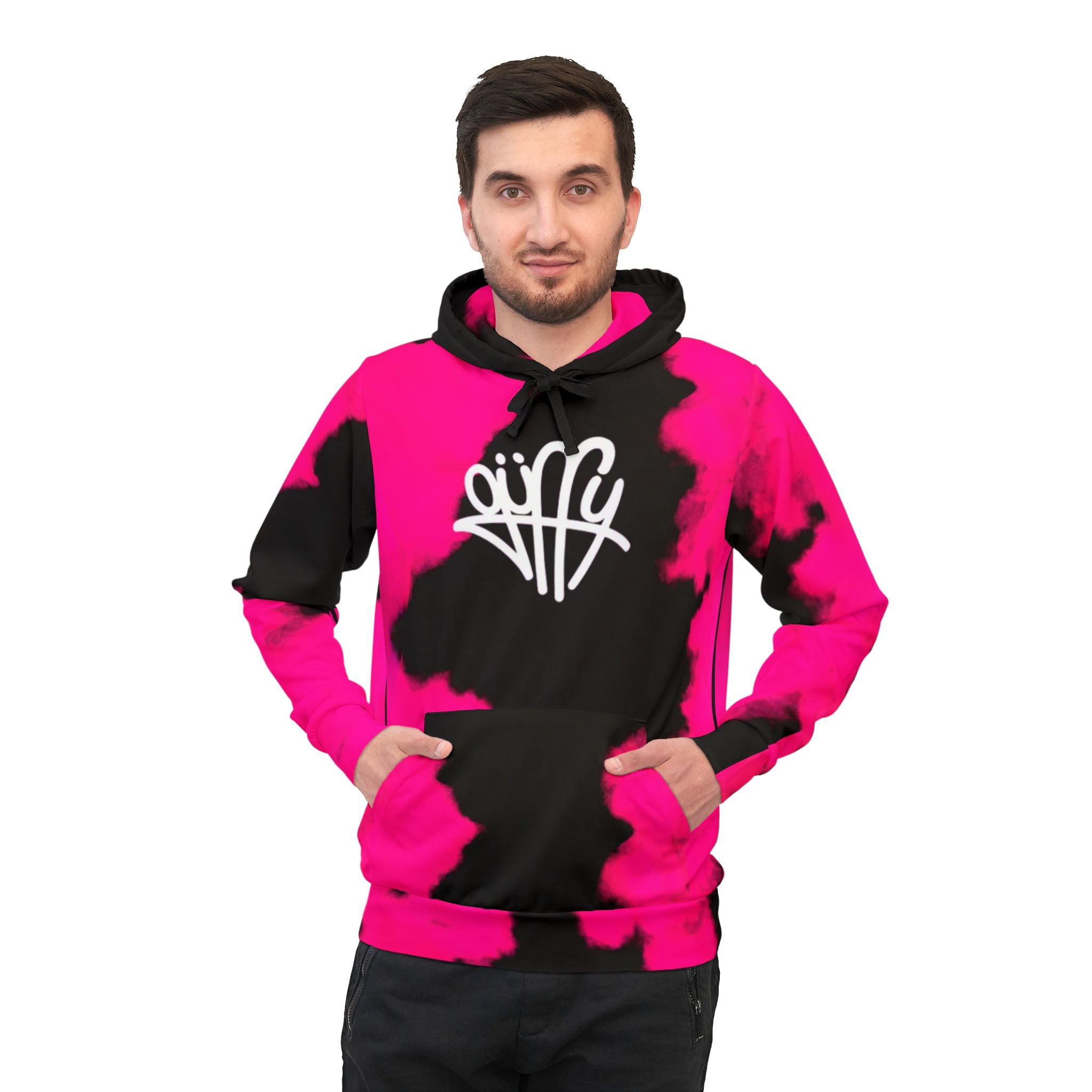 Hot Pink Tie-Dye Guffy Hoodie